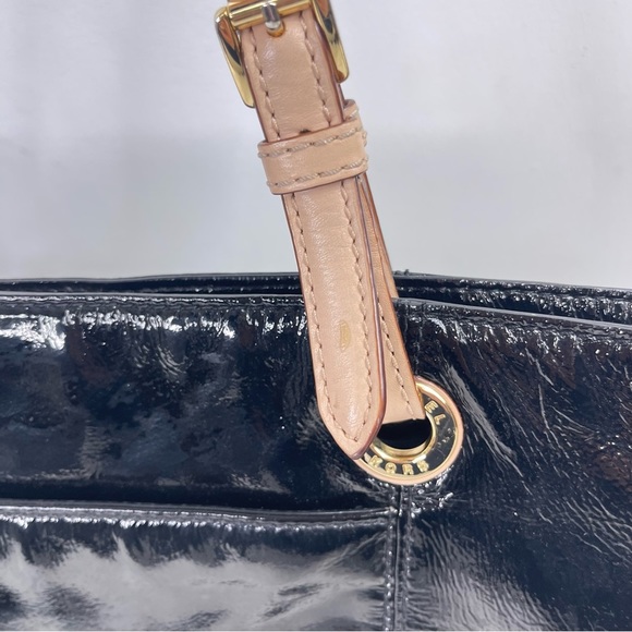 Michael Kors Black Patent Leather Tote Bag - Picture 6 of 9